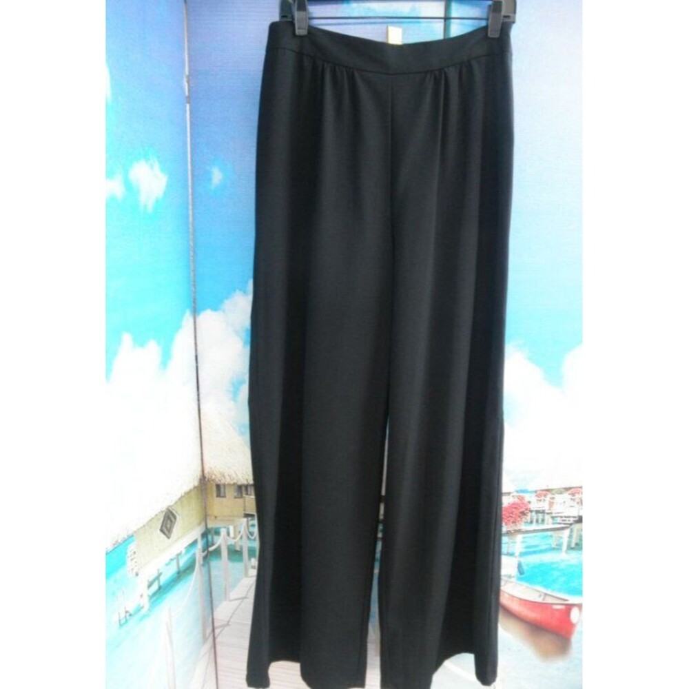 NEW by MISS TINA, BLACK, CLASSY DRESSY, WIDE LEGS PANTS, TROUSERS, SIZE 10,